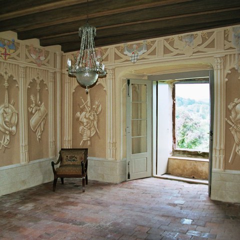 Schloss Birseck, Rittersaal, 2019. Vergrösserte Ansicht
