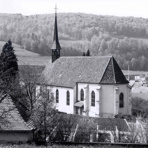 Kirchrain 2, ev.-ref. Kirche, 1975. Vergrösserte Ansicht