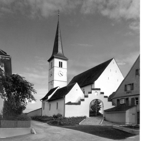 Kirchrain 16, Röm.-kath. Pfarrkirche St. Stephan, 1964. Vergrösserte Ansicht