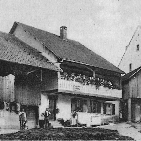 Schangihuus ca. 1930 Foto A.Reinhard.jpg. Vergrösserte Ansicht